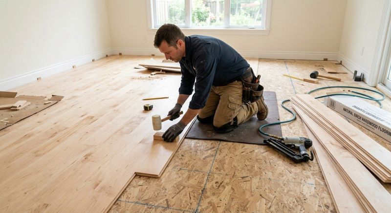 Birch Floor Installation in Greeley, CO