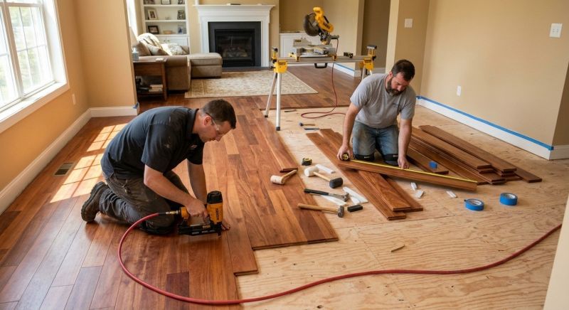 Cherry Floor Installation in Fort Collins, CO