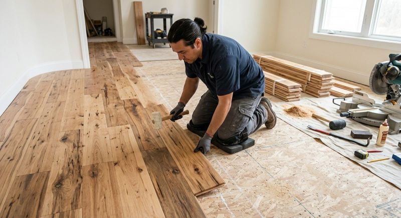 Hickory Floor Installation in Greeley, CO