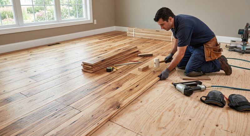 Hickory Floor Installation in Greeley, CO