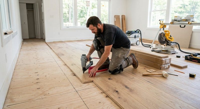 Oak Floor Installation in Evans, CO