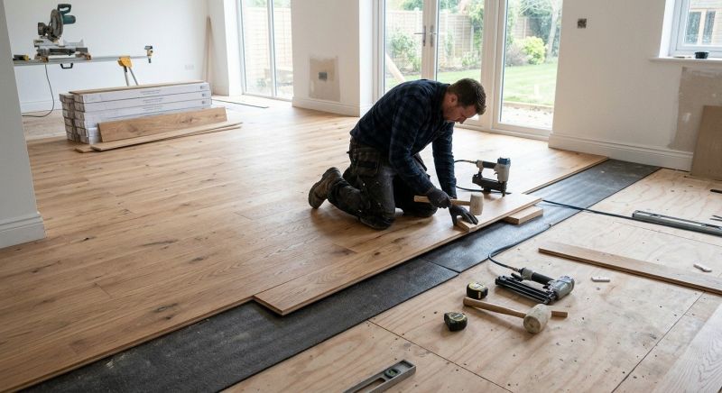 White Oak Floor Installation in Greeley, CO