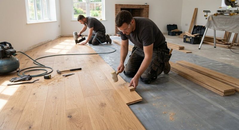 White Oak Floor Installation in Greeley, CO