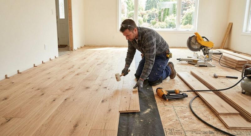 White Oak Floor Installation in Greeley, CO